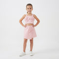 Girls' Flower Strap Top and Skirt Set