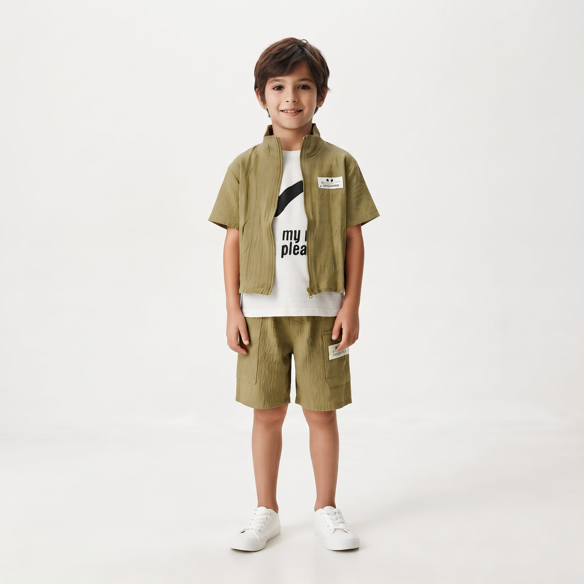 Boys' Casual Navy & Cashmere set