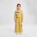 Girls "Design" Hooded Sweatshirt and Wide-Leg Tracksuit