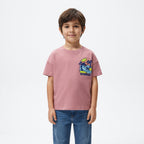 Boys "HAWAII" Palm Tree Chest Printed Short Sleeve T-Shirt