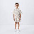 Boys' 2-Pieces set printed smile face