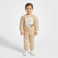 Baby Girls Floral "Little Things Make BIG Dreams" Ruffle-Sleeve Sweatshirt and Sweatpants Set