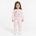 Baby Girls "HELLO" Heart Graphic Sweatshirt and Sweatpants Set