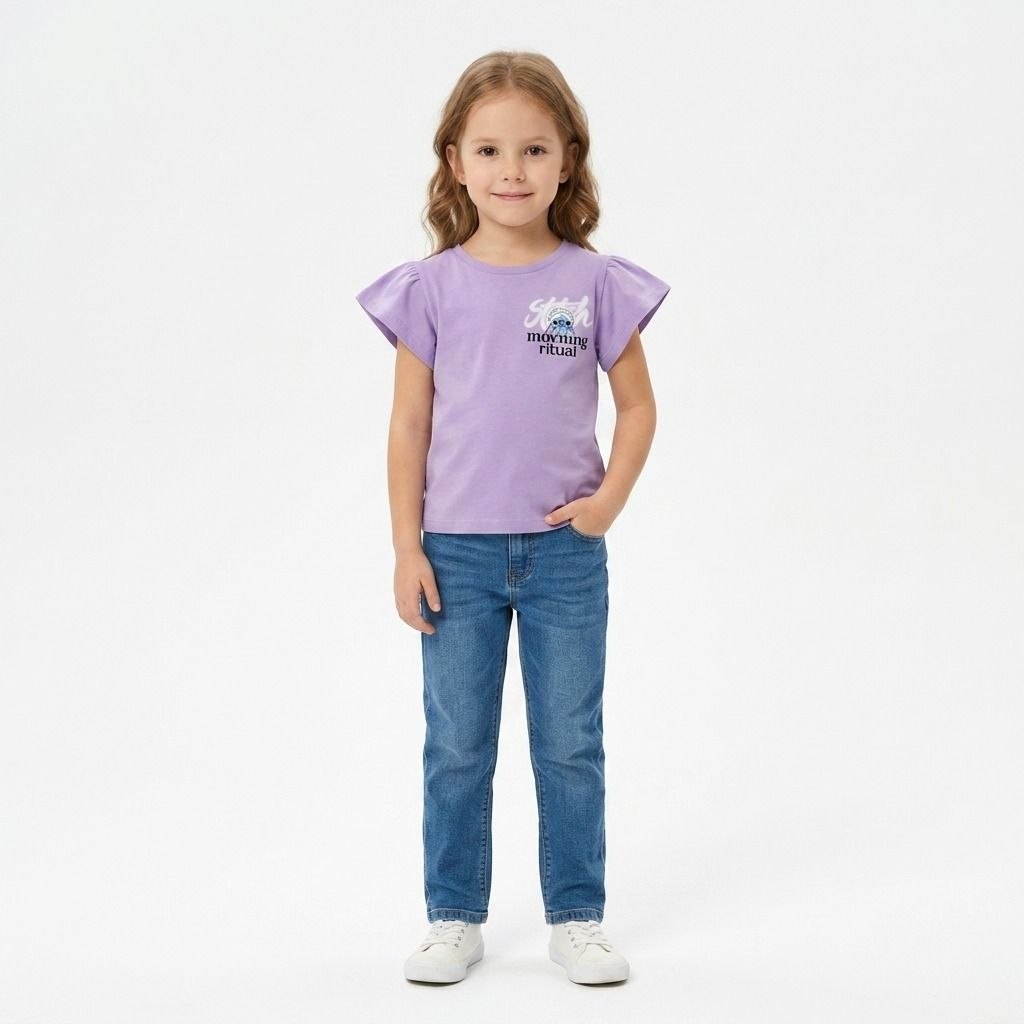 Girls' Morning Stitch Printed T-Shirt