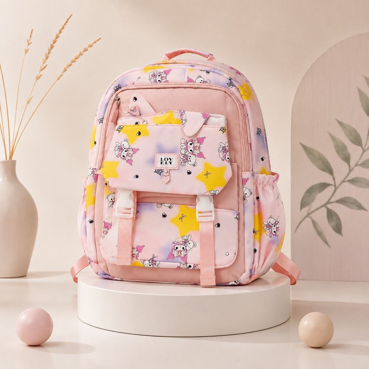 Cute Cat & Bear Back Pack
