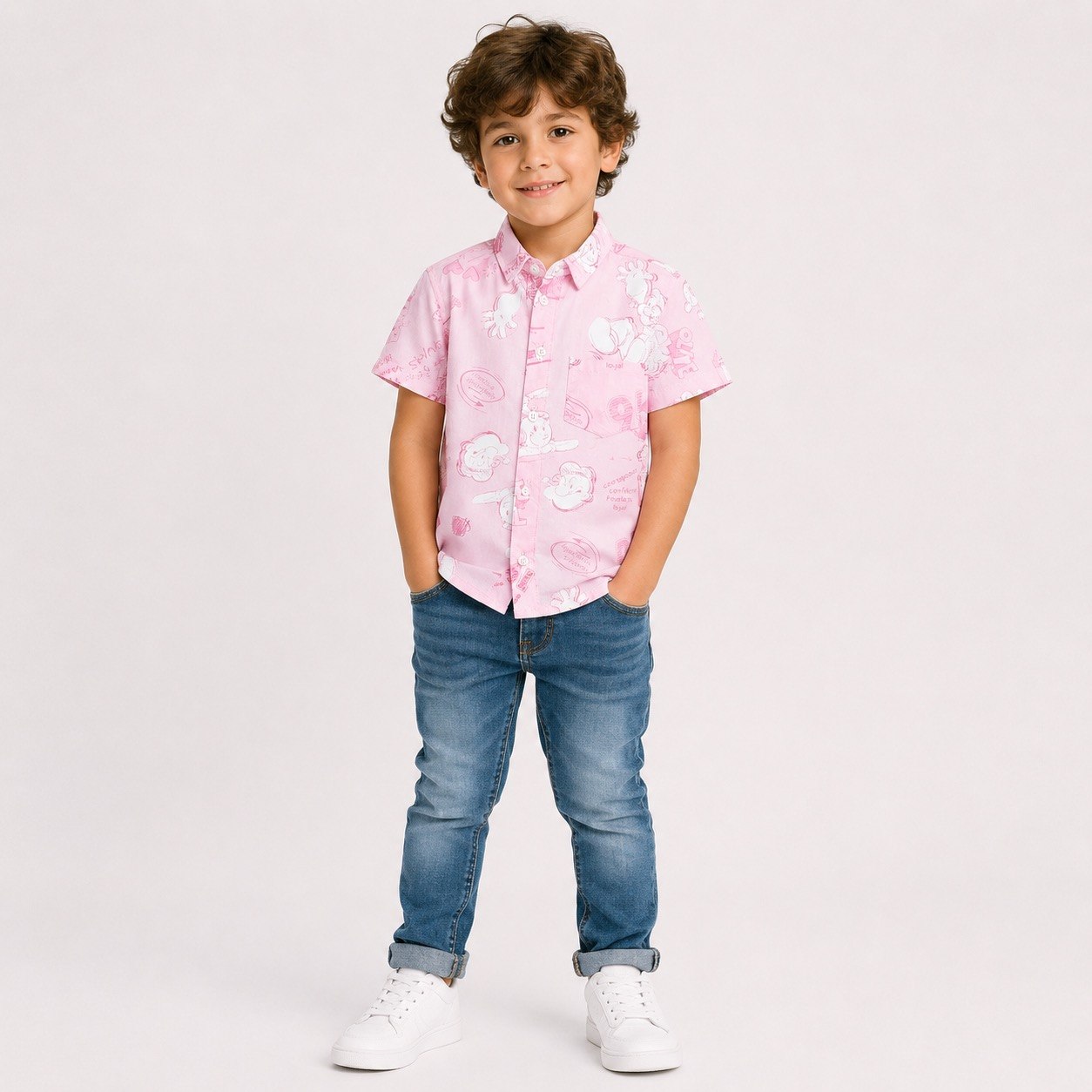 Boys' Popeye Print Shirt