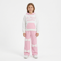Girls' Hooded Sweatshirt with Bow-Detail Pants Set