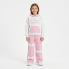 Girls' Hooded Sweatshirt with Bow-Detail Pants Set